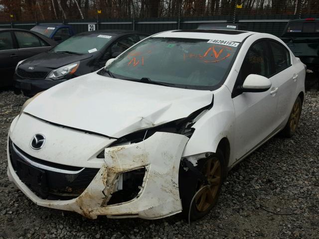 JM1BL1SGXA1179806 - 2010 MAZDA 3 I WHITE photo 2