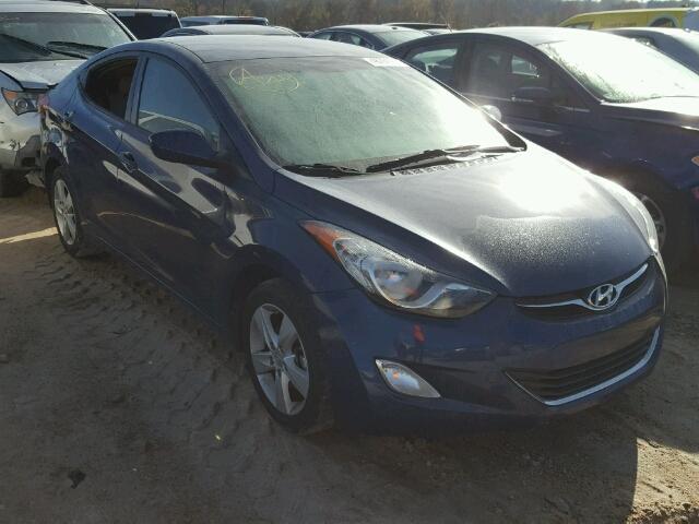 KMHDH4AE3DU750305 - 2013 HYUNDAI ELANTRA GL BLUE photo 1