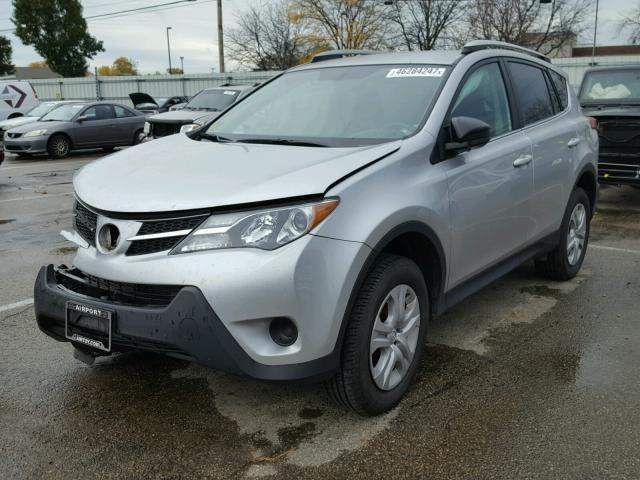 2T3BFREV1DW119242 - 2013 TOYOTA RAV4 LE SILVER photo 2