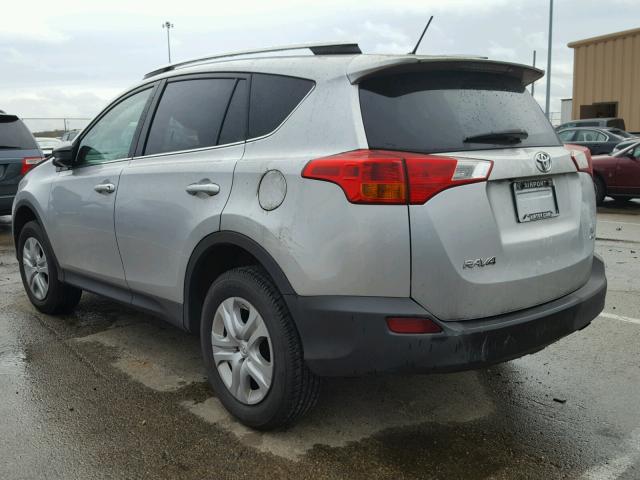 2T3BFREV1DW119242 - 2013 TOYOTA RAV4 LE SILVER photo 3