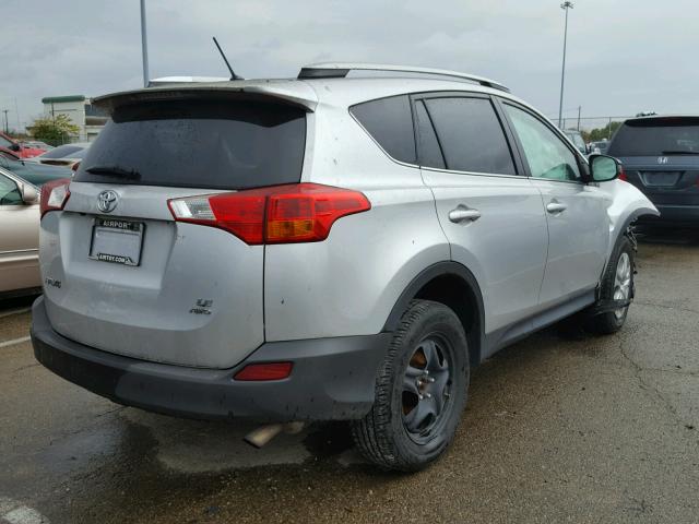 2T3BFREV1DW119242 - 2013 TOYOTA RAV4 LE SILVER photo 4