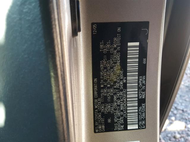 JTLKT324264058182 - 2006 TOYOTA SCION XB ვერცხლისფერი ფოტო 10