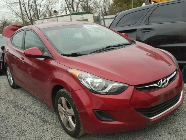 KMHDH4AE7BU141618 - 2011 HYUNDAI ELANTRA GL RED photo 1