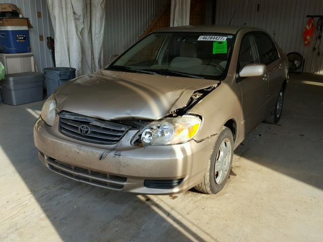 1NXBR32E44Z240025 - 2004 TOYOTA COROLLA CE BEIGE photo 2