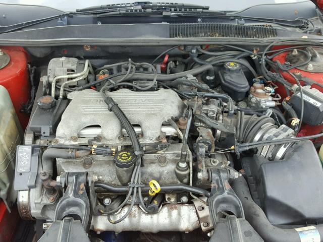 1G2WJ12M1TF261995 - 1996 PONTIAC GRAND PRIX Червоний фото 7