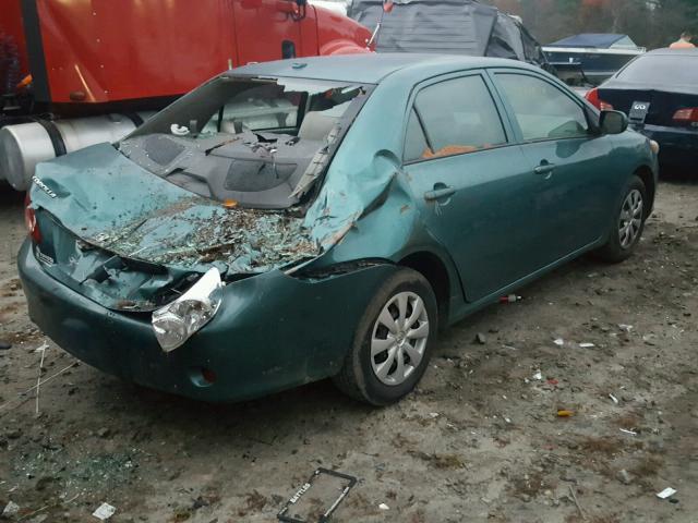 2T1BU4EE8AC270707 - 2010 TOYOTA COROLLA BA GREEN photo 4