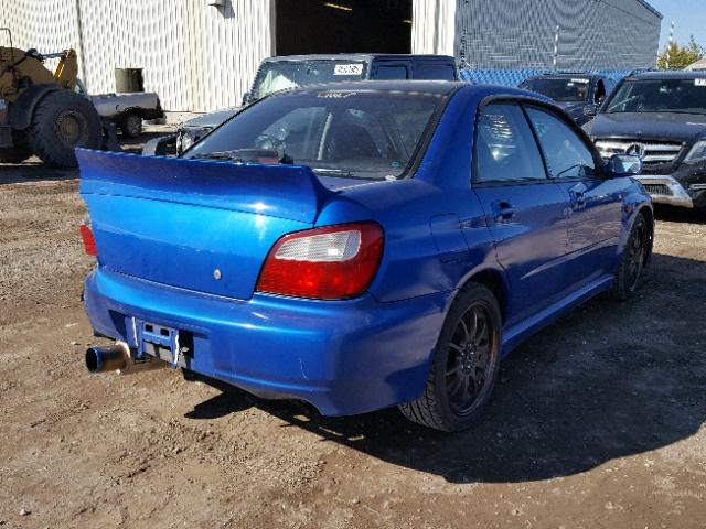 00000000GDA006552 - 2001 SUBARU WRX BLUE photo 4