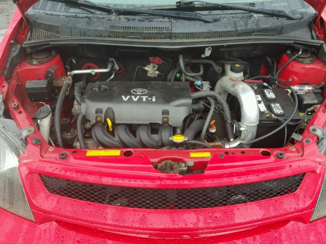 JTKKT624950097444 - 2005 TOYOTA SCION XA RED photo 7