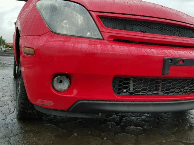 JTKKT624950097444 - 2005 TOYOTA SCION XA RED photo 9