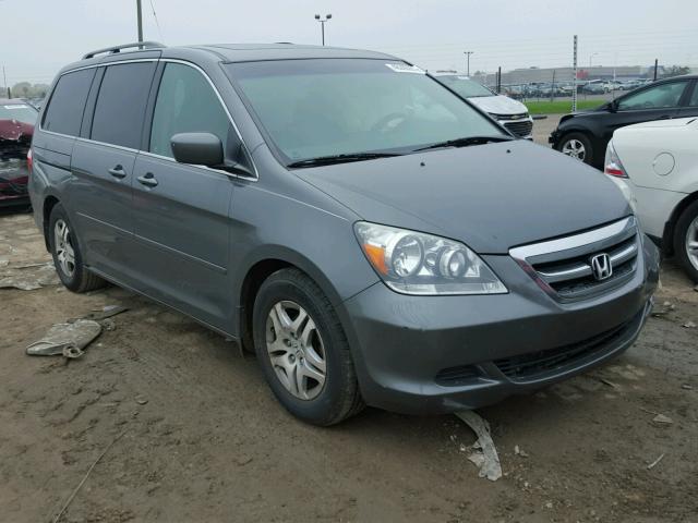 5FNRL38737B418596 - 2007 HONDA ODYSSEY EX GRAY photo 1