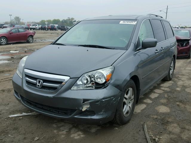 5FNRL38737B418596 - 2007 HONDA ODYSSEY EX GRAY photo 2