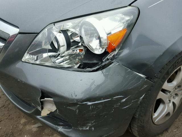 5FNRL38737B418596 - 2007 HONDA ODYSSEY EX GRAY photo 9