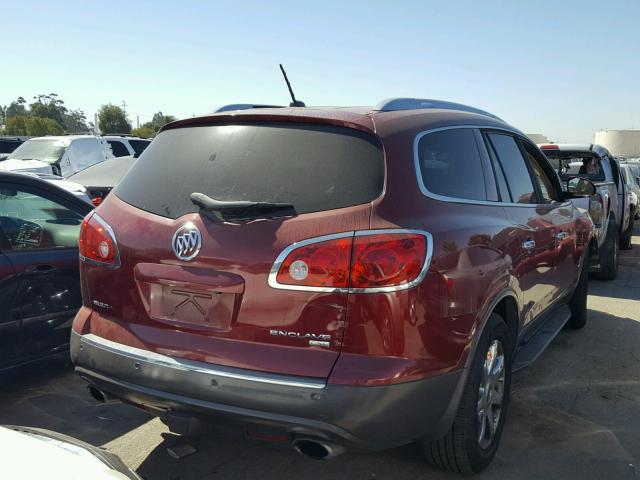 5GAEV23758J204974 - 2008 BUICK ENCLAVE CX RED photo 4