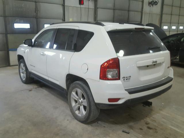 1J4NF1FBXBD163795 - 2011 JEEP COMPASS SP WHITE photo 3