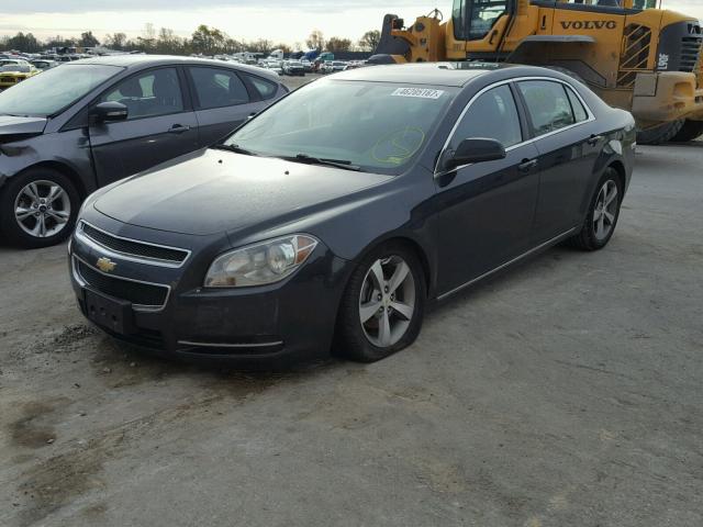 1G1ZC5EU3BF224265 - 2011 CHEVROLET MALIBU 1LT BLACK photo 2