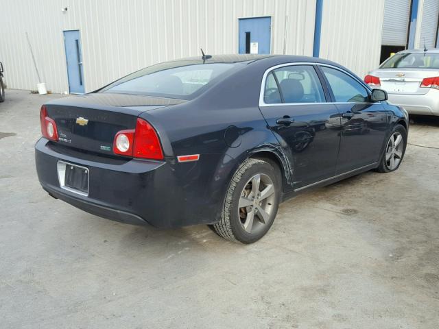 1G1ZC5EU3BF224265 - 2011 CHEVROLET MALIBU 1LT BLACK photo 4