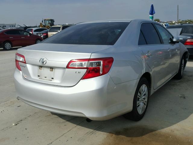 4T4BF1FK9CR249479 - 2012 TOYOTA CAMRY BASE SILVER photo 4