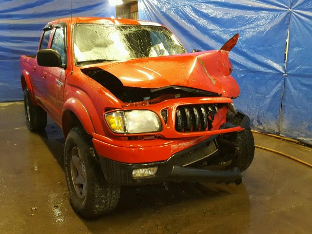 5TEHN72N64Z382563 - 2004 TOYOTA TACOMA DOU RED photo 1