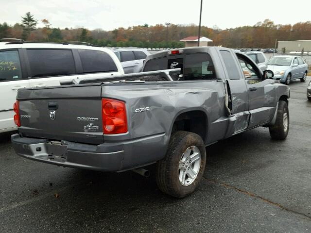 1D7RW3BK1AS166237 - 2010 DODGE DAKOTA SXT GRAY photo 4