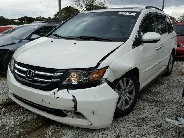 5FNRL5H60EB138800 - 2014 HONDA ODYSSEY EX WHITE photo 2