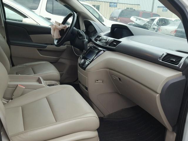 5FNRL5H60EB138800 - 2014 HONDA ODYSSEY EX WHITE photo 5