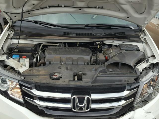 5FNRL5H60EB138800 - 2014 HONDA ODYSSEY EX WHITE photo 7