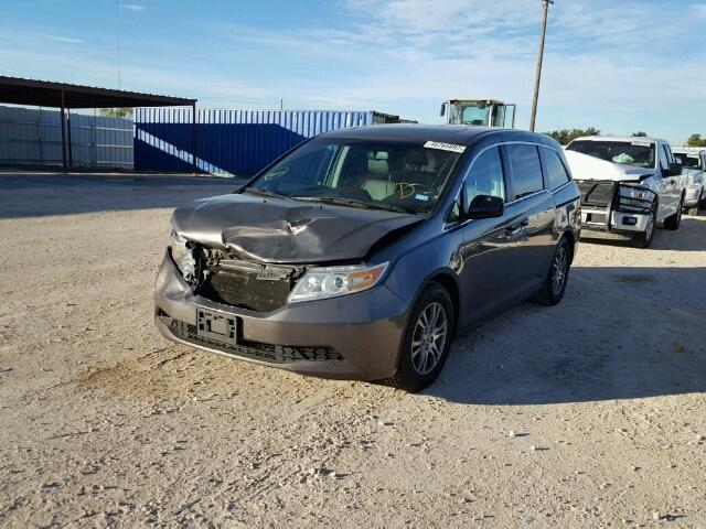 5FNRL5H6XBB079766 - 2011 HONDA ODYSSEY EX BROWN photo 2