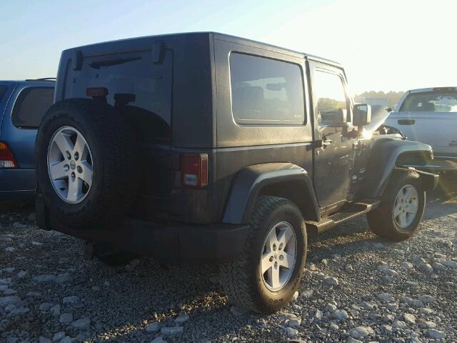 1J4FA541X7L134072 - 2007 JEEP WRANGLER S BLACK photo 4