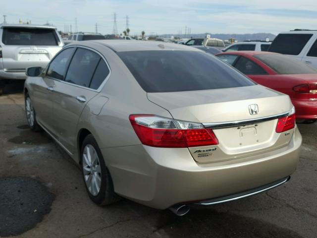 1HGCR3F84DA036728 - 2013 HONDA ACCORD GOLD photo 3