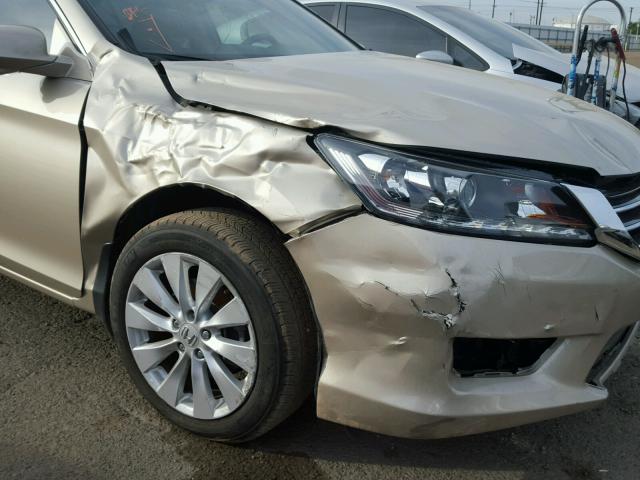 1HGCR3F84DA036728 - 2013 HONDA ACCORD GOLD photo 9