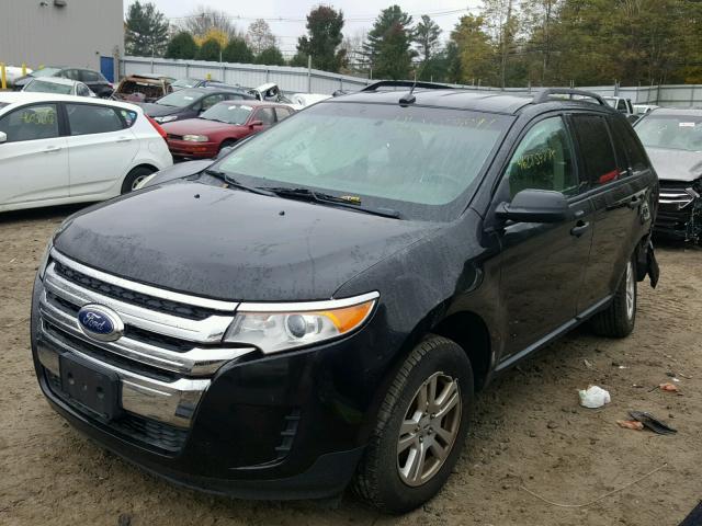 2FMDK3GC6BBB09458 - 2011 FORD EDGE SE BLACK photo 2