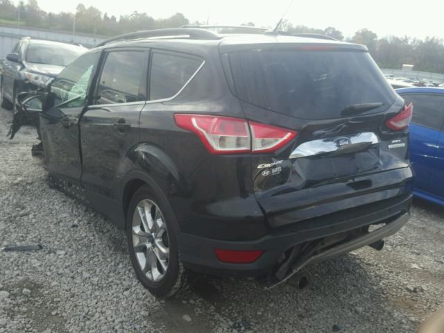 1FMCU0H93DUA85429 - 2013 FORD ESCAPE SEL BLACK photo 3