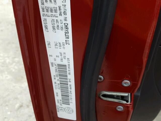 1J4FT47A09D173850 - 2009 JEEP COMPASS SP წითელი ფოტო 10