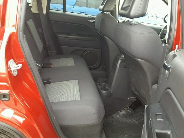 1J4FT47A09D173850 - 2009 JEEP COMPASS SP წითელი ფოტო 6