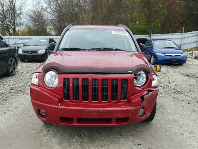 1J4FT47A09D173850 - 2009 JEEP COMPASS SP RED photo 9