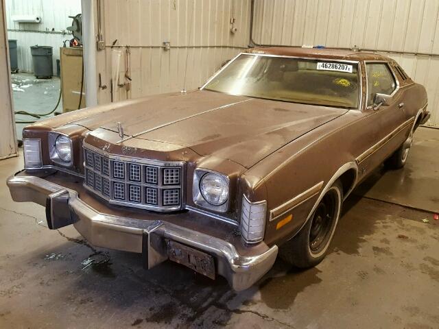 4G21H169375 - 1974 FORD TORINO ELI BROWN photo 2