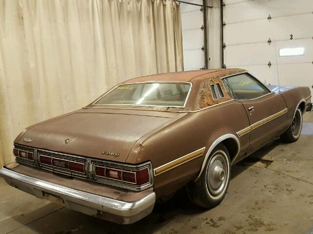 4G21H169375 - 1974 FORD TORINO ELI BROWN photo 4