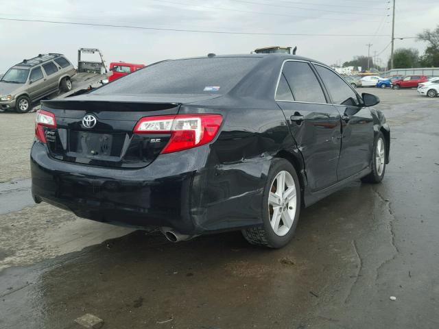 4T1BF1FK0CU158448 - 2012 TOYOTA CAMRY BASE BLACK photo 4