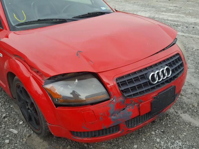 TRUSC28N431015343 - 2003 AUDI TT RED photo 9