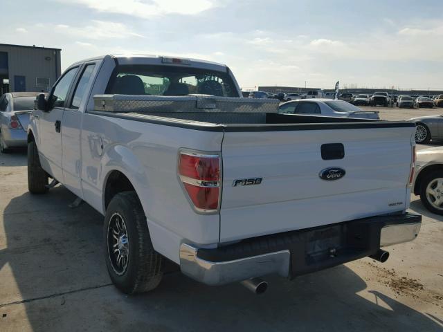 1FTEX1CMXBFC22552 - 2011 FORD F150 SUPER WHITE photo 3