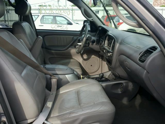 5TDBT48A81S012075 - 2001 TOYOTA SEQUOIA LI GRAY photo 5