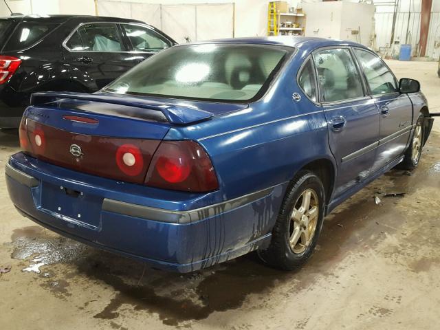 2G1WH52K839280655 - 2003 CHEVROLET IMPALA LS BLUE photo 4