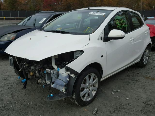 JM1DE1LY8C0141705 - 2012 MAZDA MAZDA2 WHITE photo 2