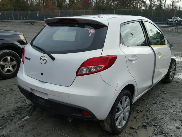 JM1DE1LY8C0141705 - 2012 MAZDA MAZDA2 WHITE photo 4