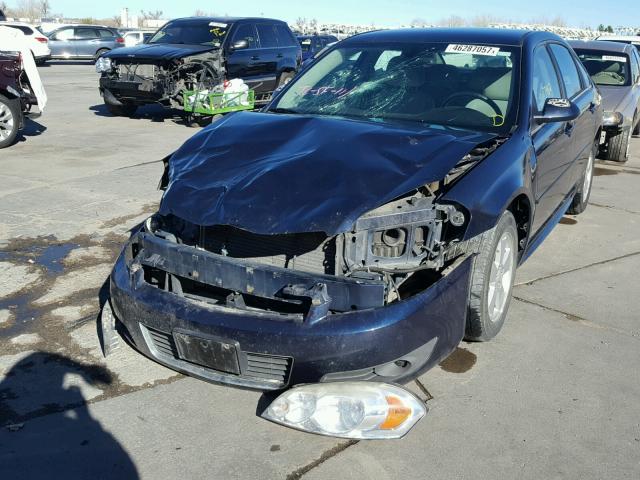 2G1WB5EK2A1175327 - 2010 CHEVROLET IMPALA LT BLUE photo 2