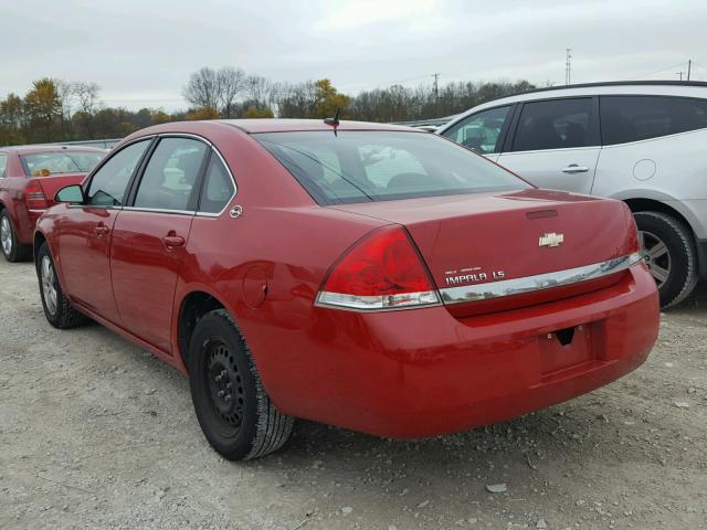 2G1WB58N289256331 - 2008 CHEVROLET IMPALA LS RED photo 3