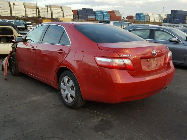 4T4BE46K09R109334 - 2009 TOYOTA CAMRY BASE წითელი ფოტო 3