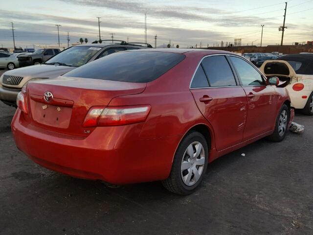 4T4BE46K09R109334 - 2009 TOYOTA CAMRY BASE RED photo 4