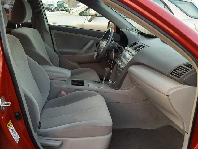 4T4BE46K09R109334 - 2009 TOYOTA CAMRY BASE წითელი ფოტო 5
