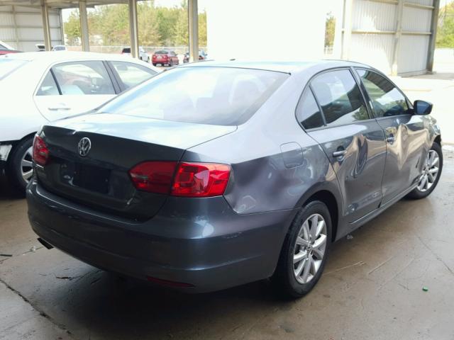 3VW1K7AJ5BM072680 - 2011 VOLKSWAGEN JETTA BASE 灰色 照片 4